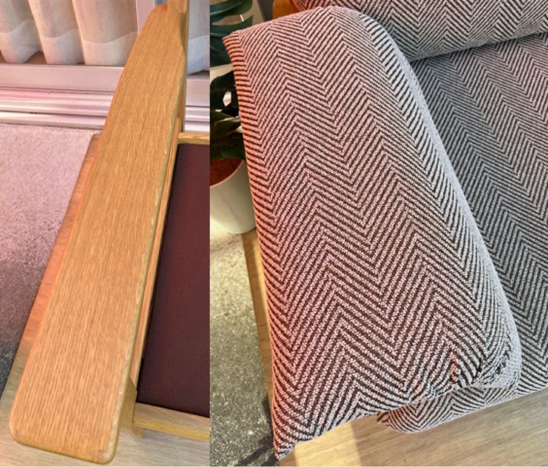 飛騨産業　チグサ　2人掛けソファ　キツツキ　26万　レッドオーク材 モダン　高級