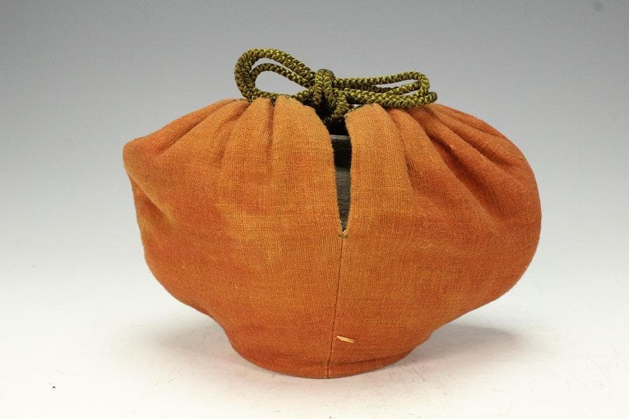 茶道具 南蛮 水指 時代 二重箱 旧家蔵出 送料無料(K-XA847)