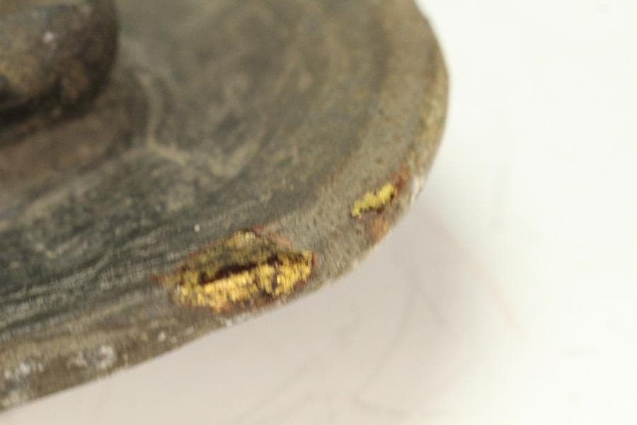 茶道具 南蛮 水指 時代 二重箱 旧家蔵出 送料無料(K-XA847)