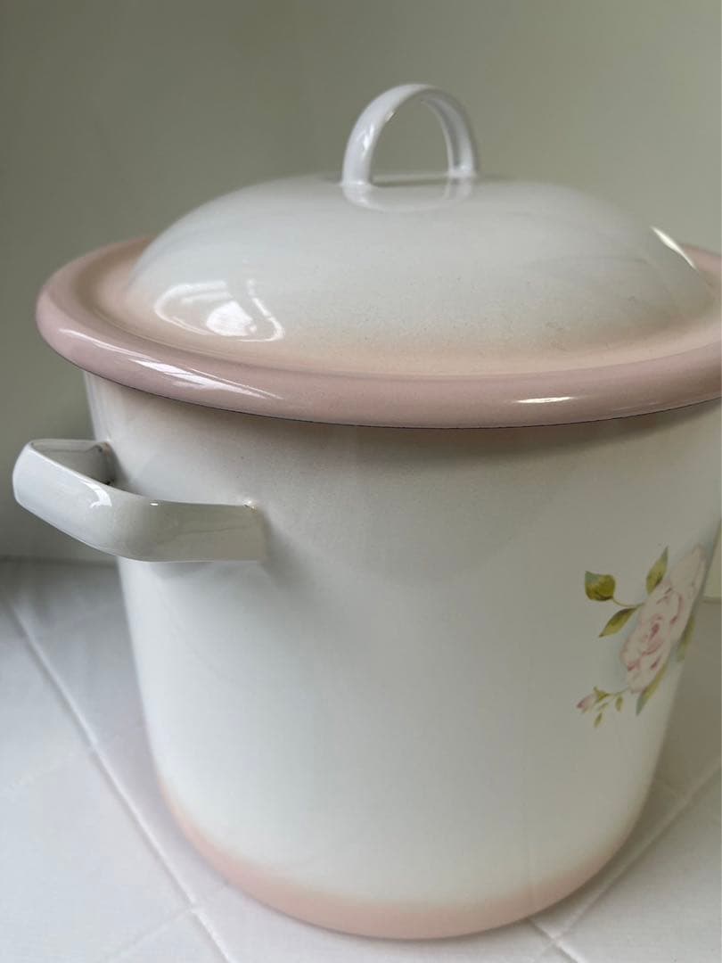 No.2312 イマン imane ポワージュピンク ライス缶 ホーロー製