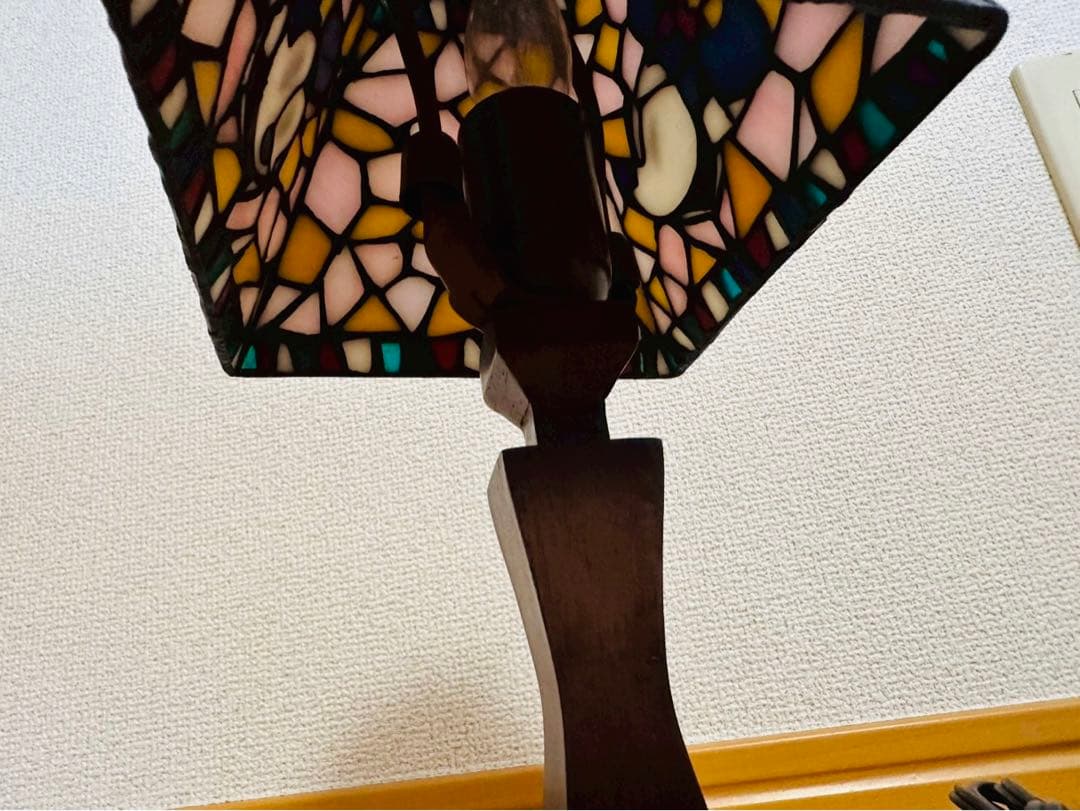 本日限りの激値下げ極美品✨TDL限定 ミッキー&ミニー ステンドグラスランプ