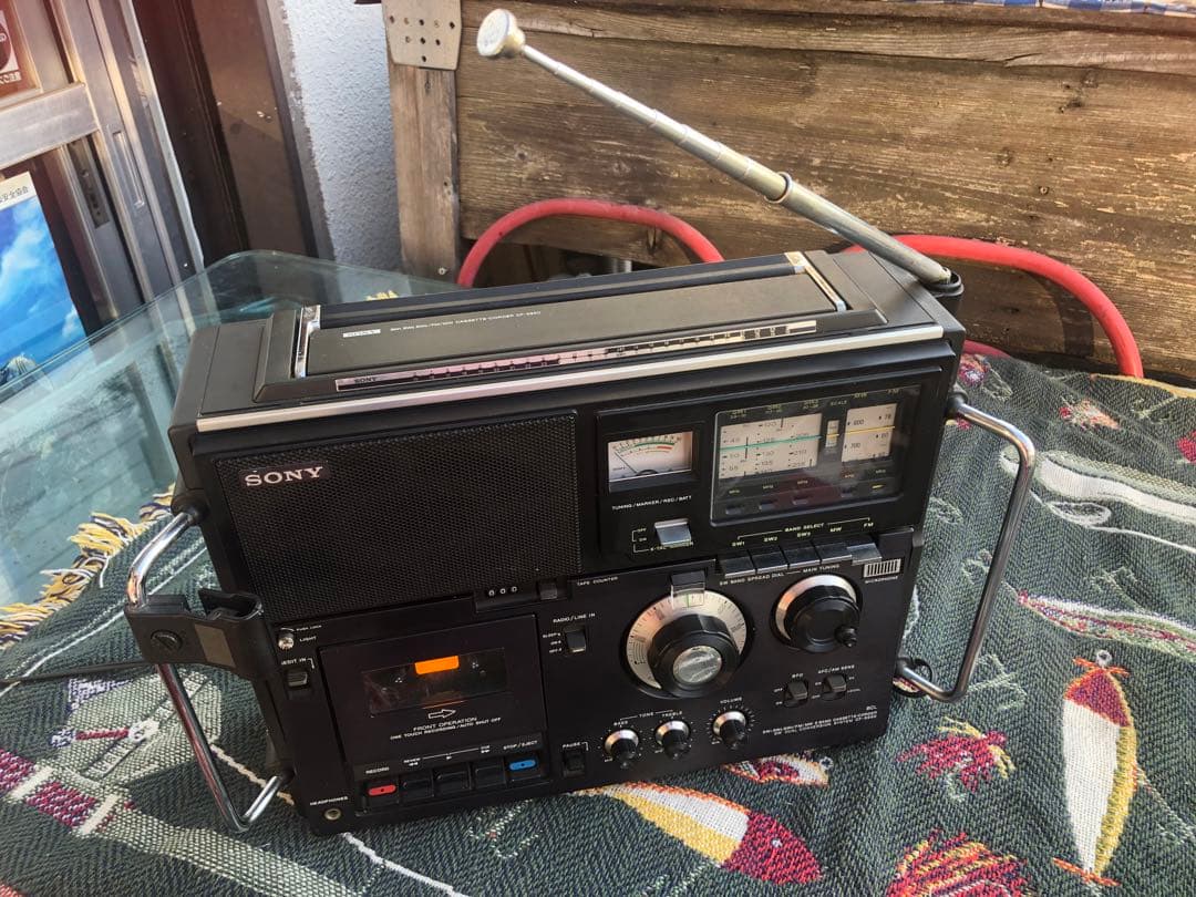 SONY スカイセンサー BCL CF–5950 AM/FM/CF 昭和レトロ
