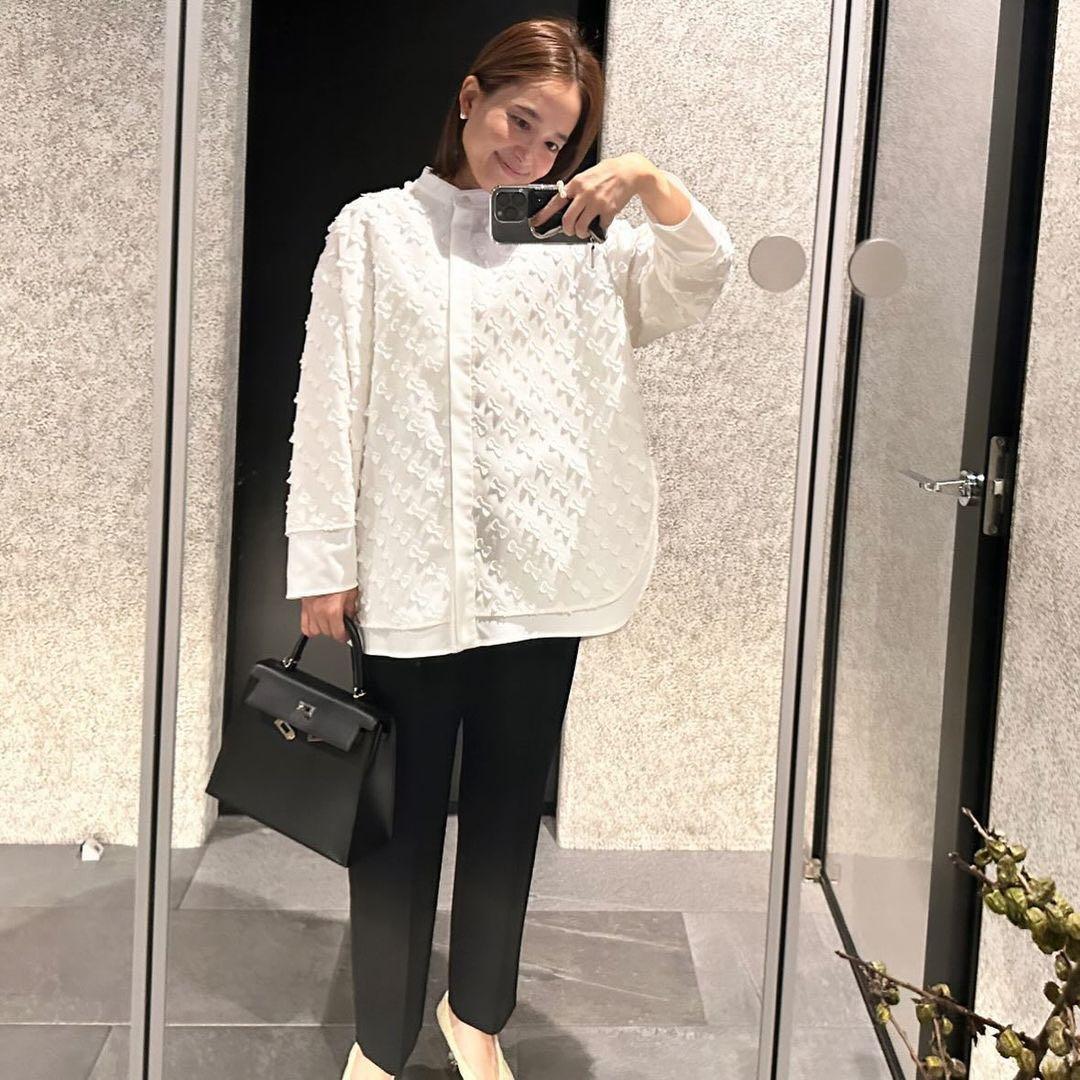 yori ヨリ キティリボンレイヤード ブラウス 白 シャツ ホワイト リボン