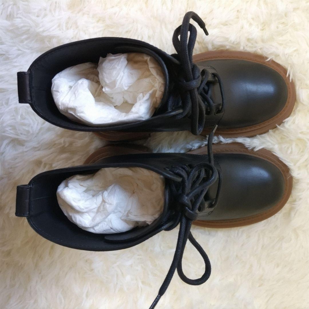 [新品未使用]　ロエベ LOEWE レザー ブラック　キャメル　ブーツ　靴