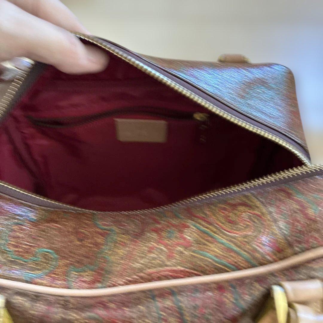 vurisho様エトロブラウン ハンドバッグ