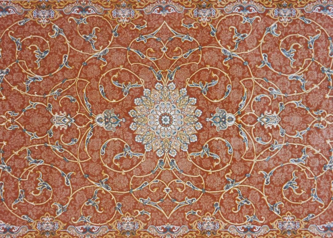 立体柄、144万ノット！本場イラン産 絨毯！ 150×225cm-200501