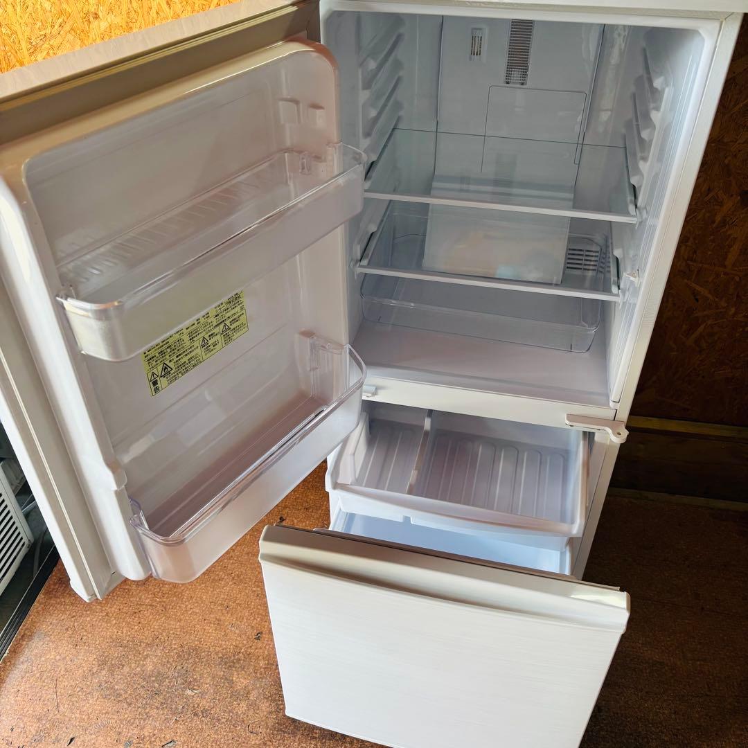 SHARP 137L 冷凍冷蔵庫 SJ-D14F-W 2019年製