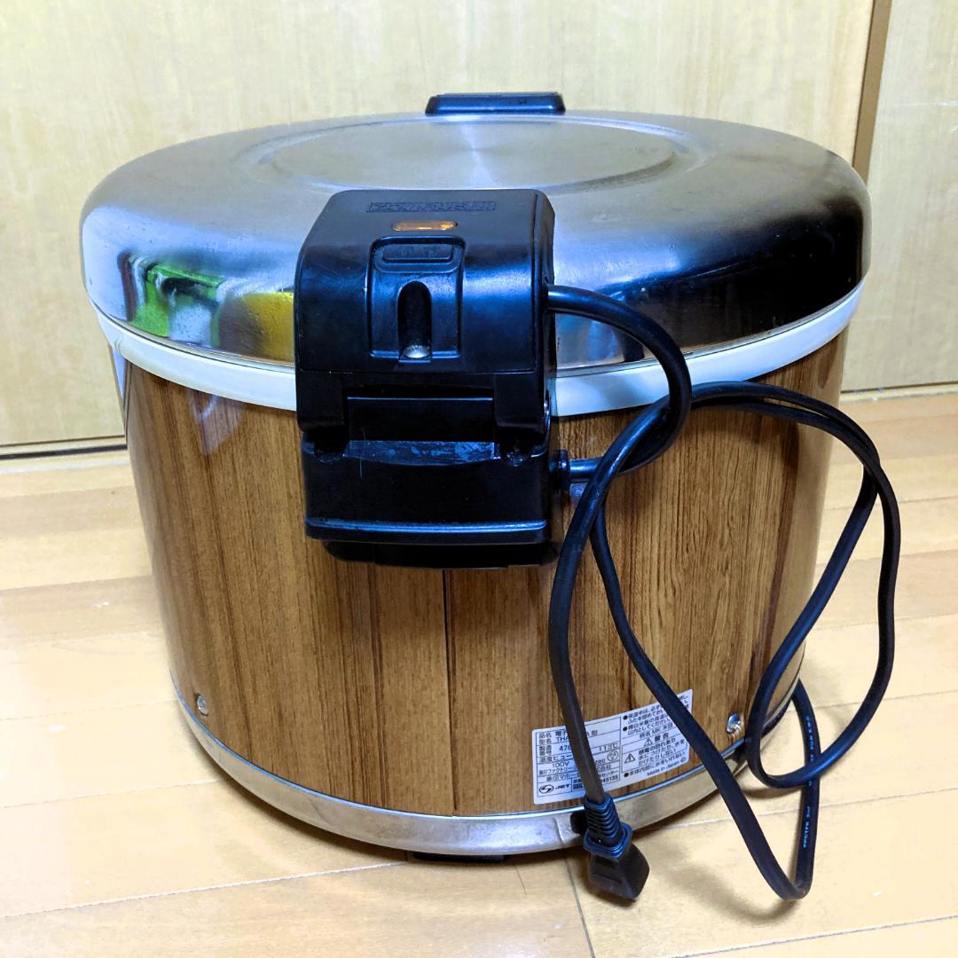 象印　業務用　保温ジャー　3.3升(6L)　木目　美品(使用に問題ない凹みあり)