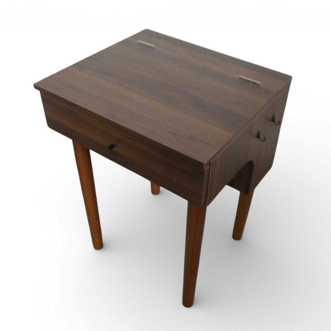 ◆訳あり◆【新品】北欧風　ドレッサー＆スツールセット　LED女優ライト　デスク