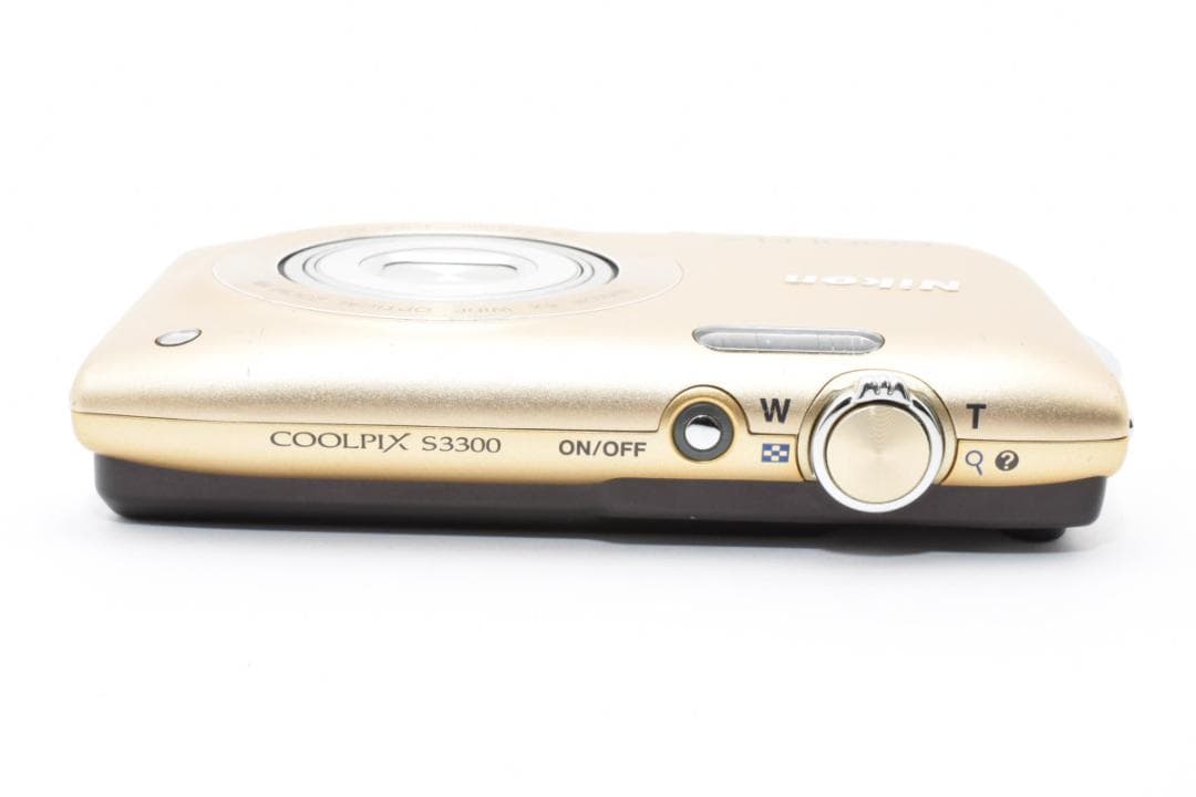 【美品】Nikon COOLPIX S3300 ゴールド　動作確認済