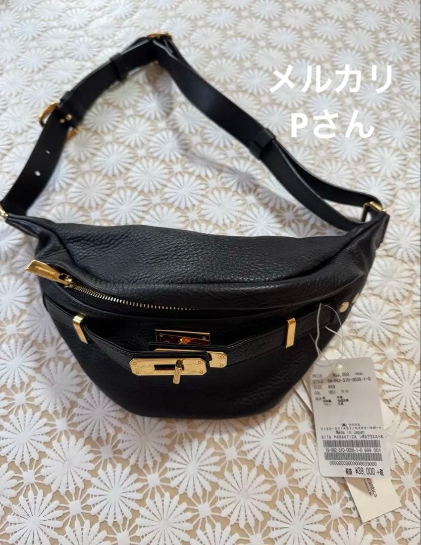 未使用　シータパランティカ　ボディバッグ　ウエストポーチ ブラック
