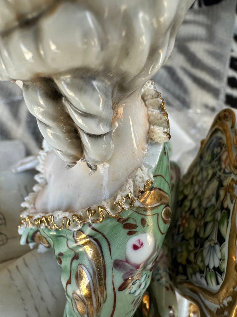 陶器人形 TYCHE社 磁器人形(ポンパドール夫人) 西洋陶器