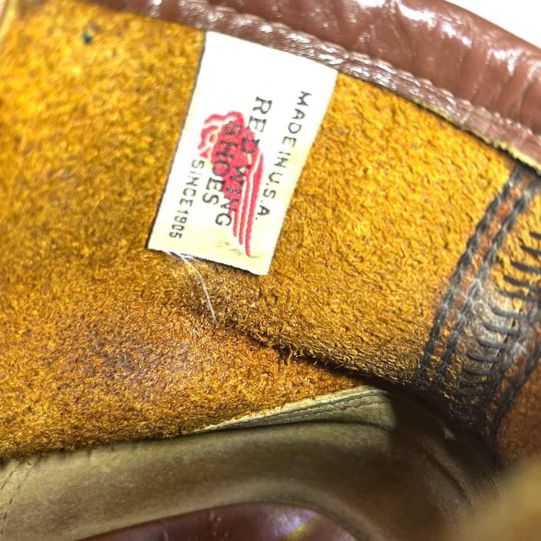 【レッドウィング】875 ワークブーツ 縦羽タグ♡ブラウン 9D