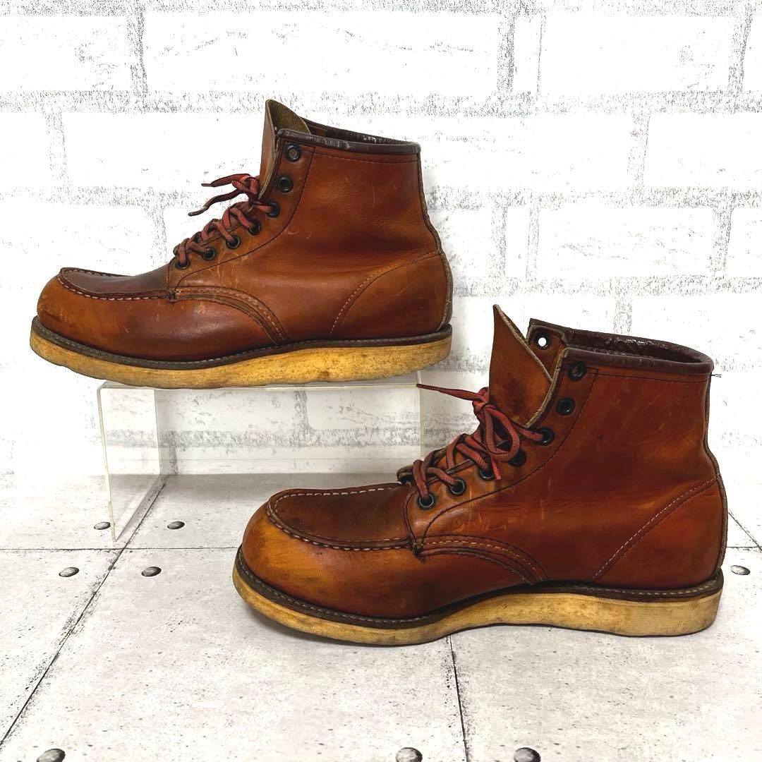 【レッドウィング】875 ワークブーツ 縦羽タグ♡ブラウン 9D