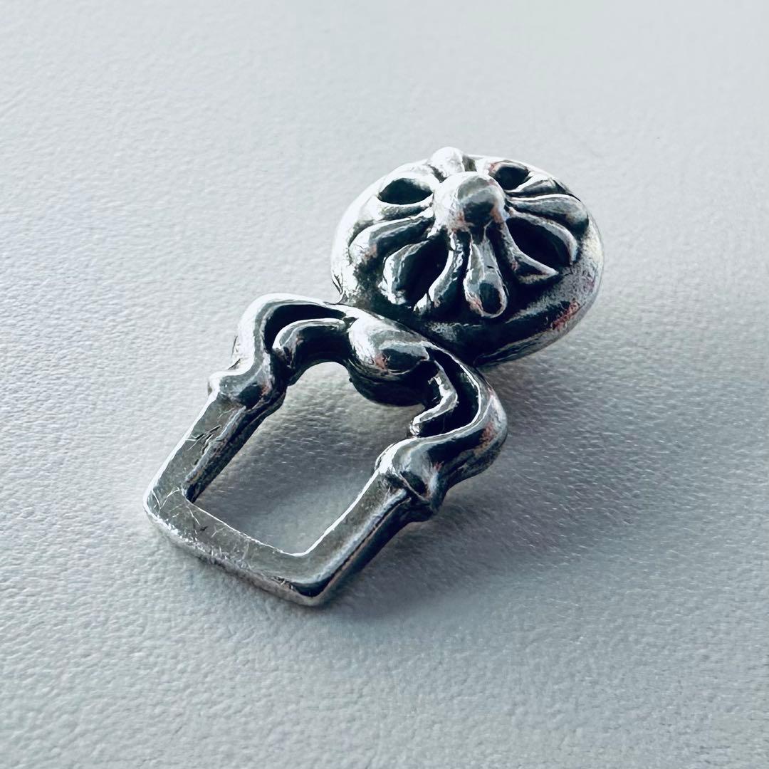 【美品】クロムハーツ クロスボール ネックレス ファスナーパーツ 紙袋＆布袋付き