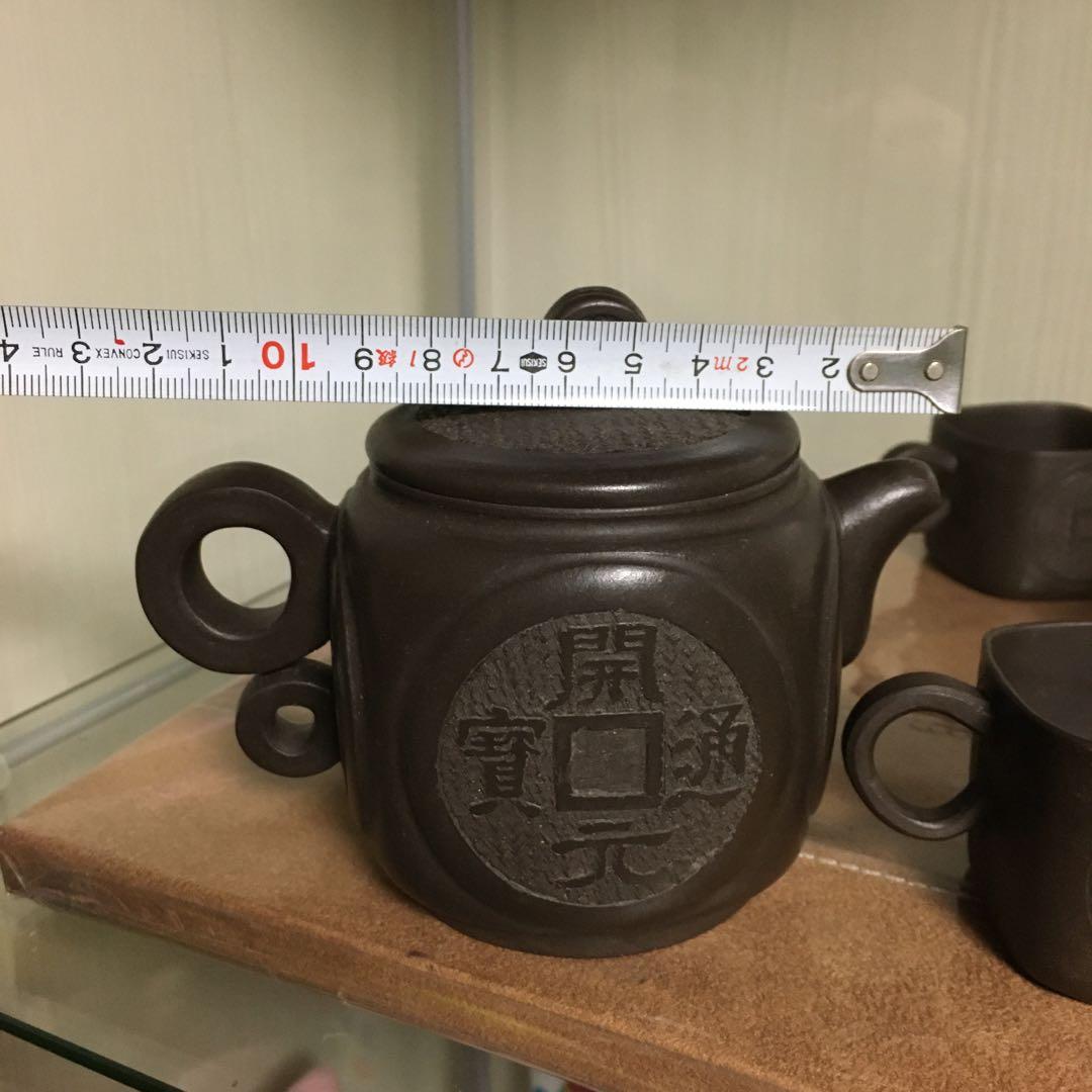 中国茶器　中国宜興　紫砂　朱泥　急須　茶壺　湯呑　菓子皿　骨董品　コレクション