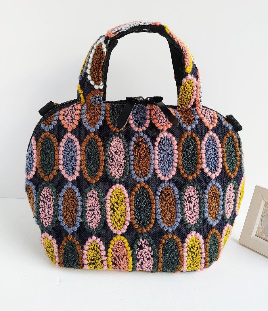 ラスト1点 ミナペルホネン 超レア ピンクミッスク ミニサイズファスナーバッグ①