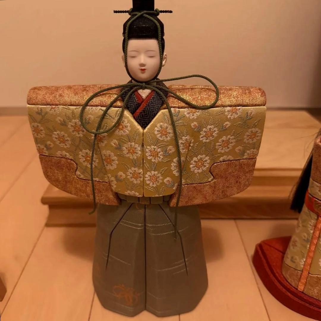 マ*ン様 雛人形 ガラスケース付き 伝統的デザイン
