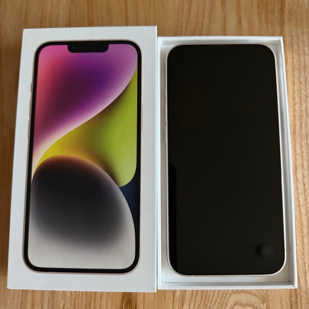 【美品】iPhone14 128GB　バッテリー90%　スターライト