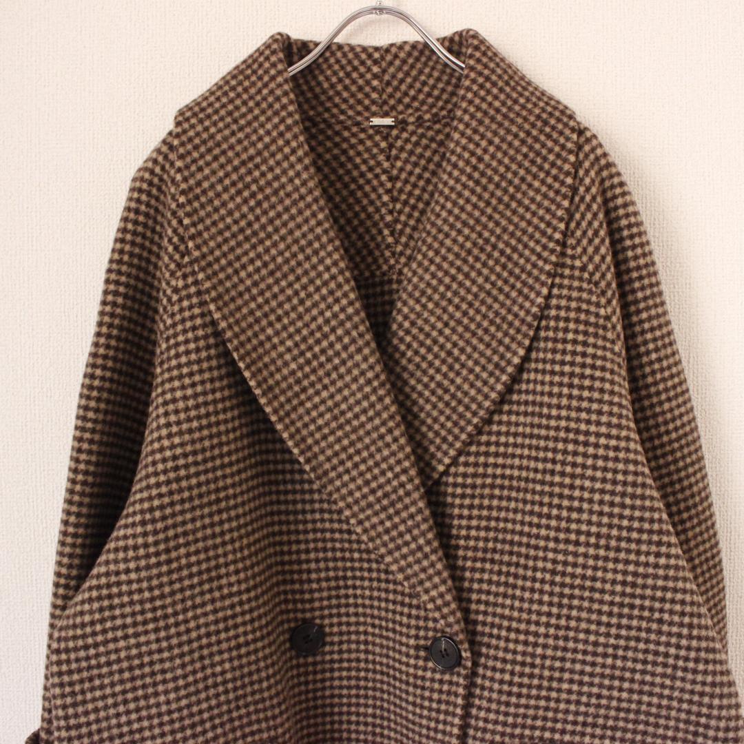 Mila Owen 川口春奈着用 接結ハーフ丈Aラインコート Fサイズ