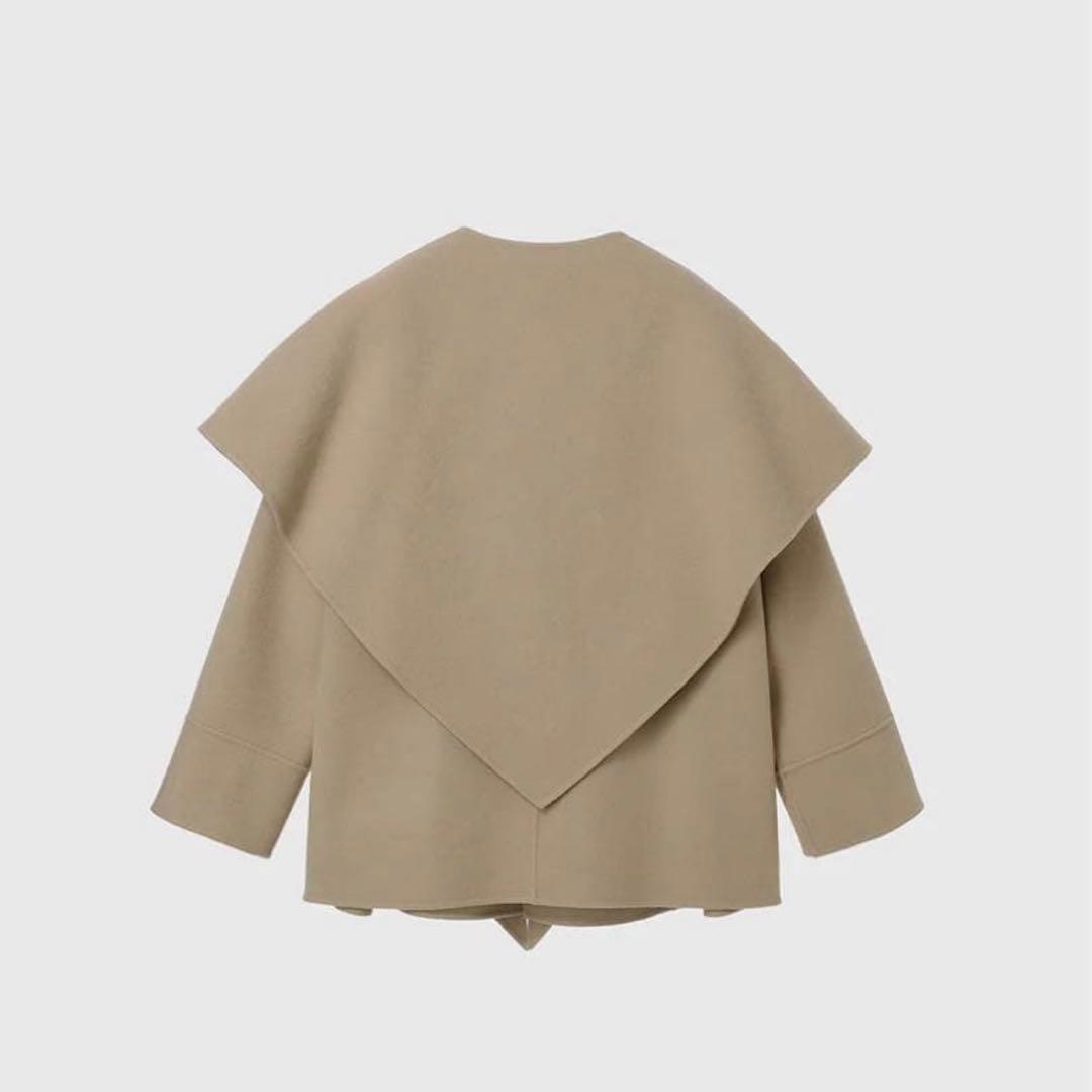 【正規品】anuans リバーウールミドルマフラーコート　ベージュ　コートカバー