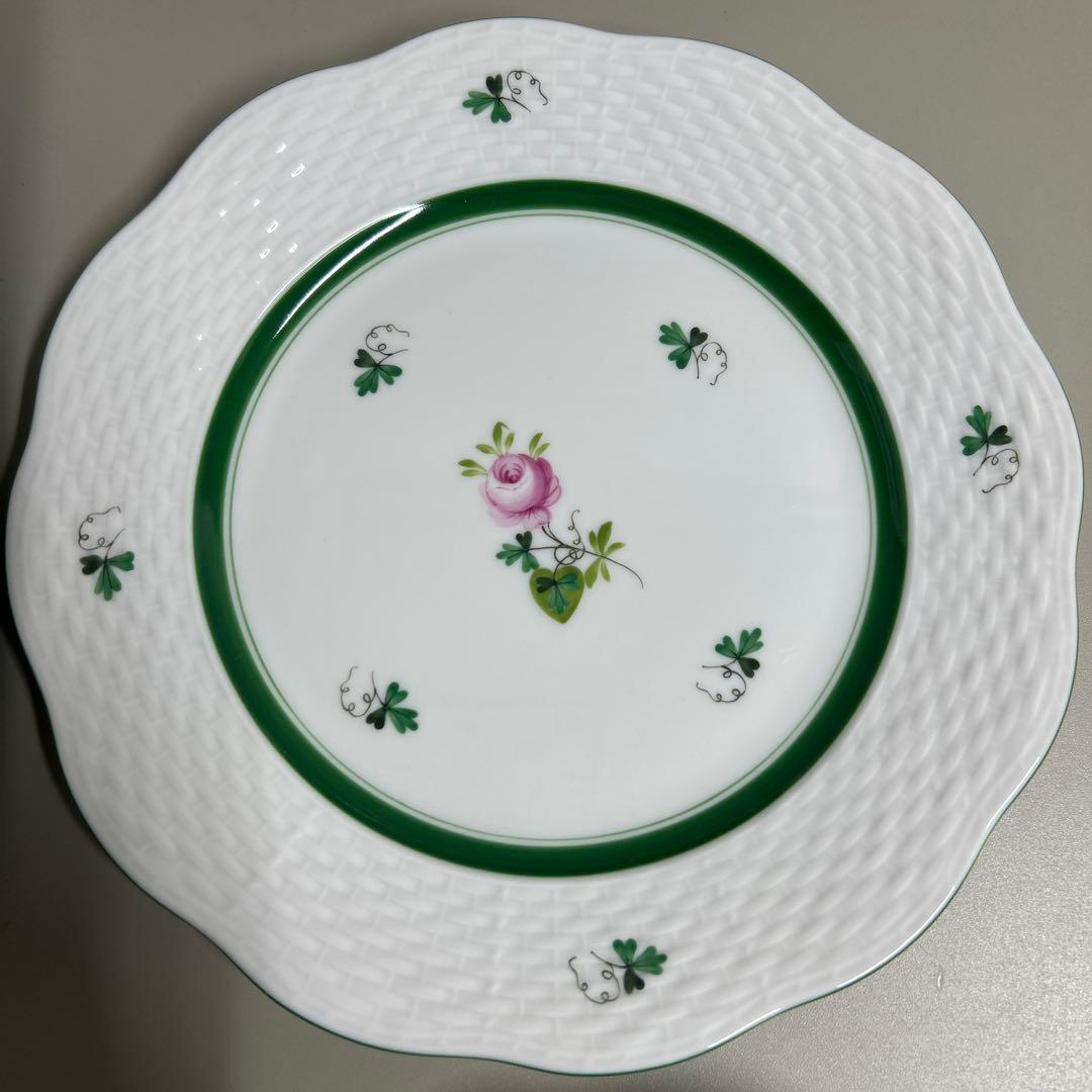 未使用近✨ヘレンド ウィーンの薔薇 プレート 19cm 皿 ピンク ローズ6枚