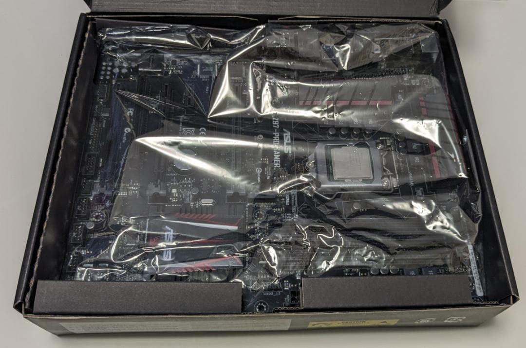 ASUS Z97-PRO GAMERマザーボード,i3-4160,24GBセット