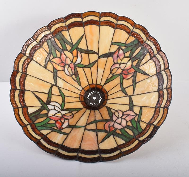 アンティーク　ステンドグラス　ランプ　スタンド M　R4104C