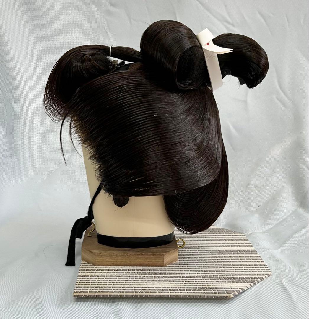 日本髪かつら　大衆演劇かつら　辰巳8号(中〜中大） つぶし島田 自然色