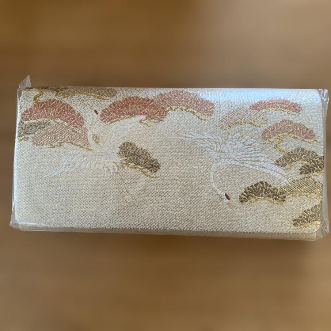 草履と和装用バッグのセット　金　ゴールド　鶴と松　新品未使用