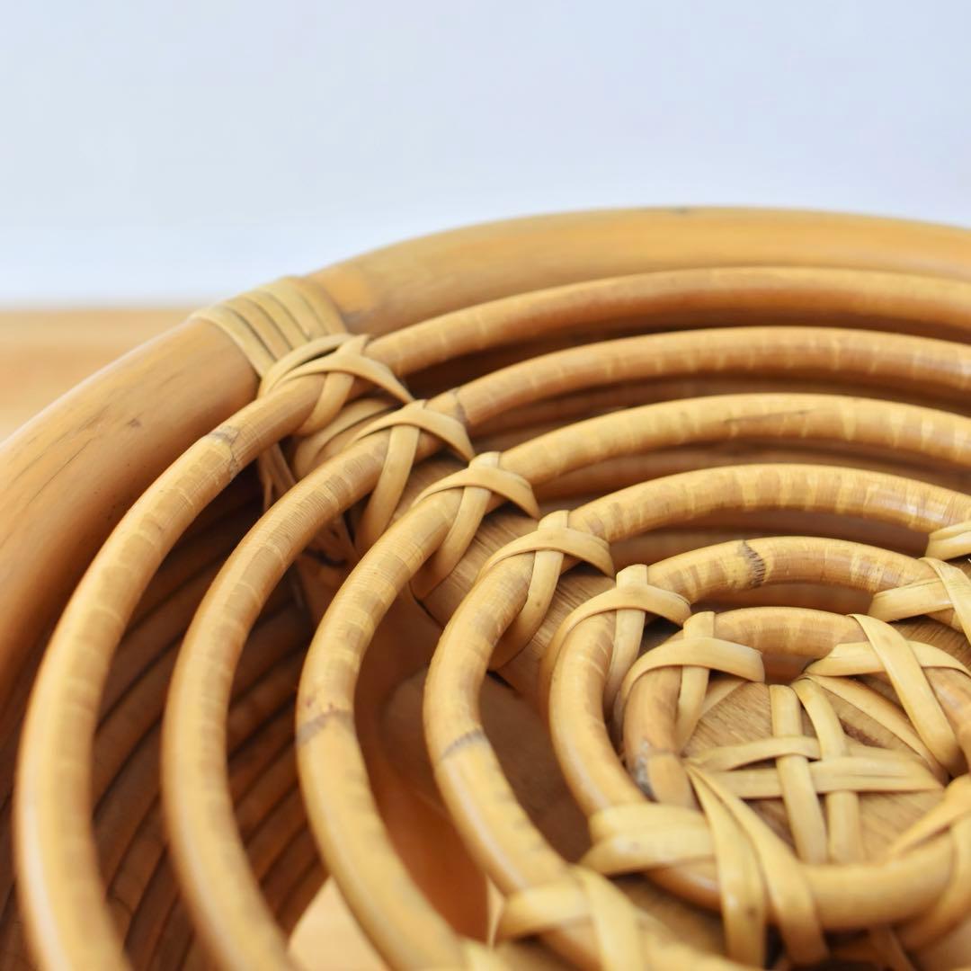 山川ラタン　スツール　ヤマカワラタン　籐