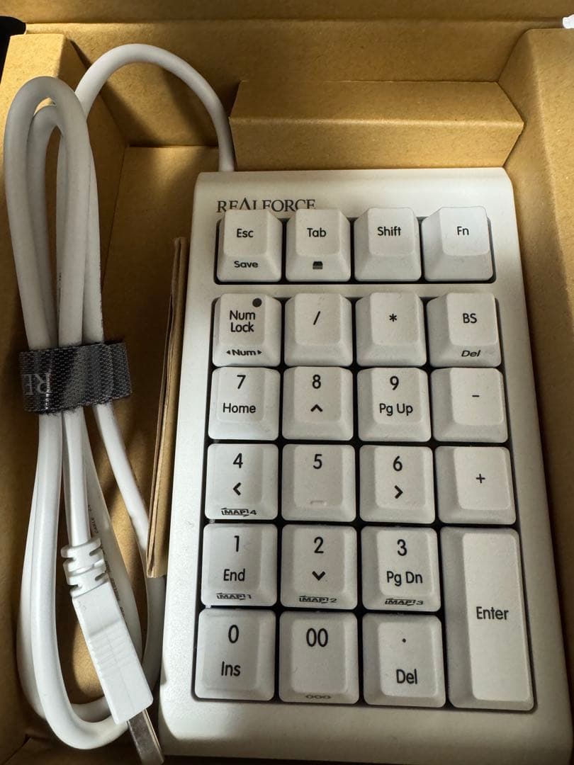 東プレ REALFORCE RT1 テンキー ホワイト 45g 有線 /USB