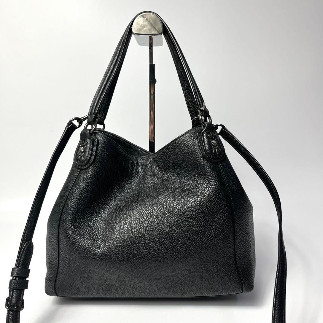 美品　コーチ　イーディー　2way ショルダーバッグ　トートバッグ　斜め掛け　黒