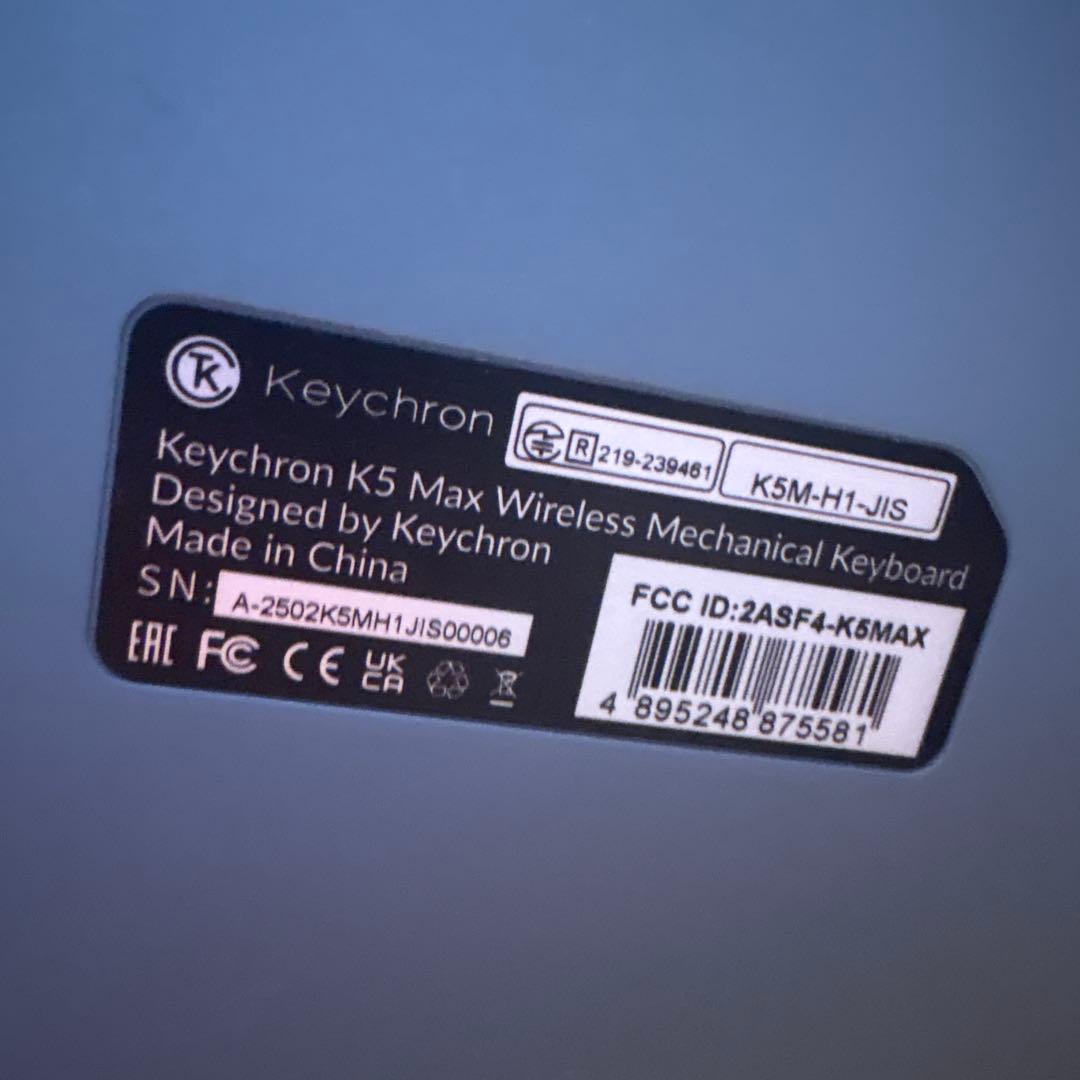 Keychron k5max jis 赤軸