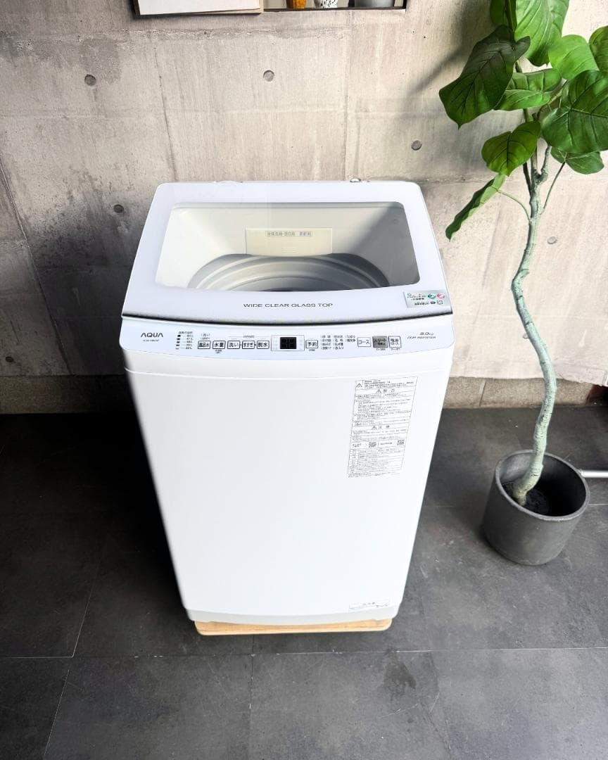 設置まで✨ AQUA 一人暮らし用洗濯機 8kg✨ 2022年製⭕️