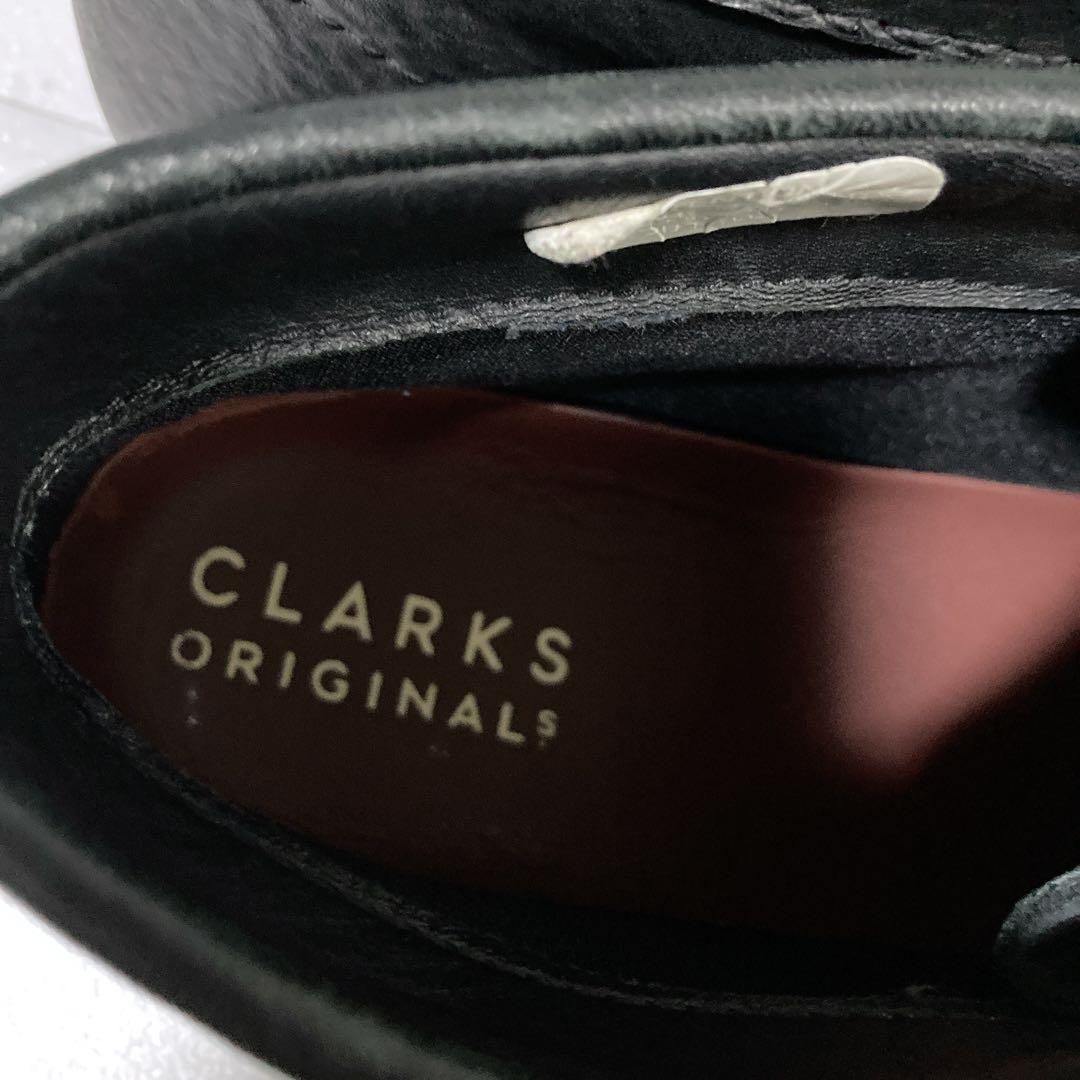 美品 クラークス ワラビーブーツ ゴアテックス 26 ビブラム 黒 シボレザー