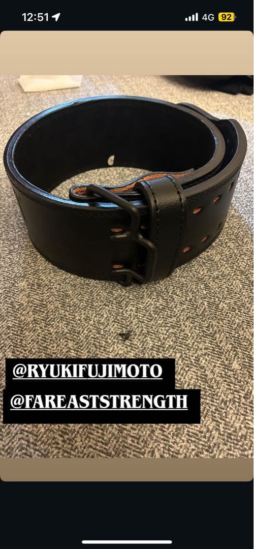 far east strength 10mmベルト　Lサイズ