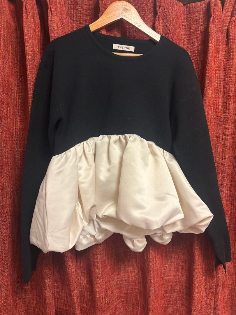 トップス Aachen Balloon Peplum black THE TOE