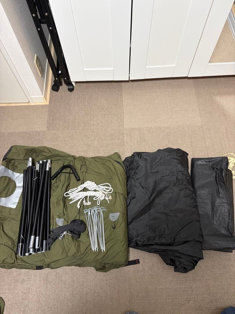 WAQ Alpha TC/DX 、フロントウォール、グランドシートのセット