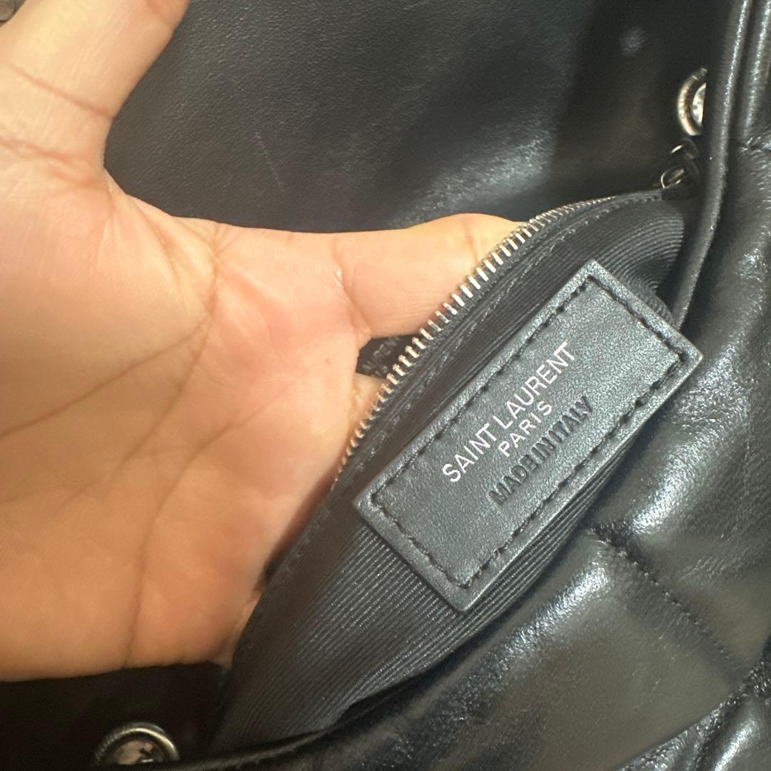 YSL ブラック ショルダーバッグ キルティング