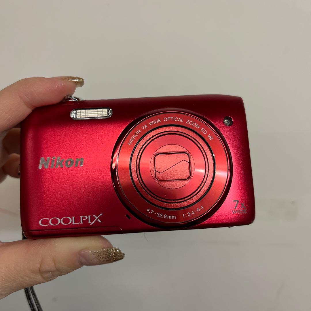 Nikon COOLPIX S3500 赤 コンパクトデジタルカメラ