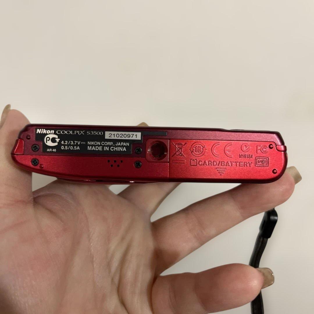 Nikon COOLPIX S3500 赤 コンパクトデジタルカメラ