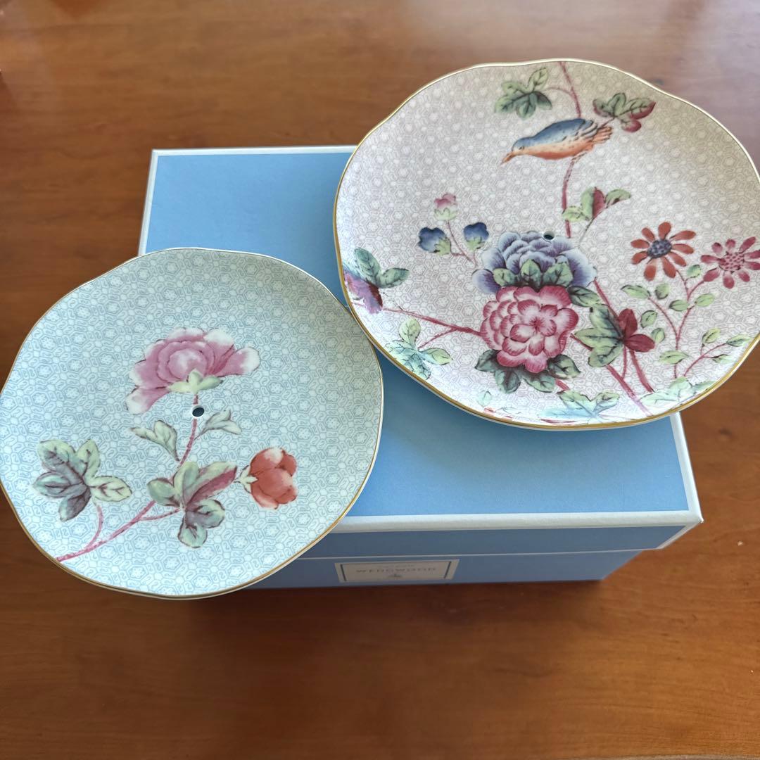 【未使用】 カッコー 2段ケーキスタンド