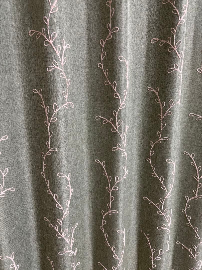 ニトリ カーテン 遮光2級 トーシュ グリーン 280×187