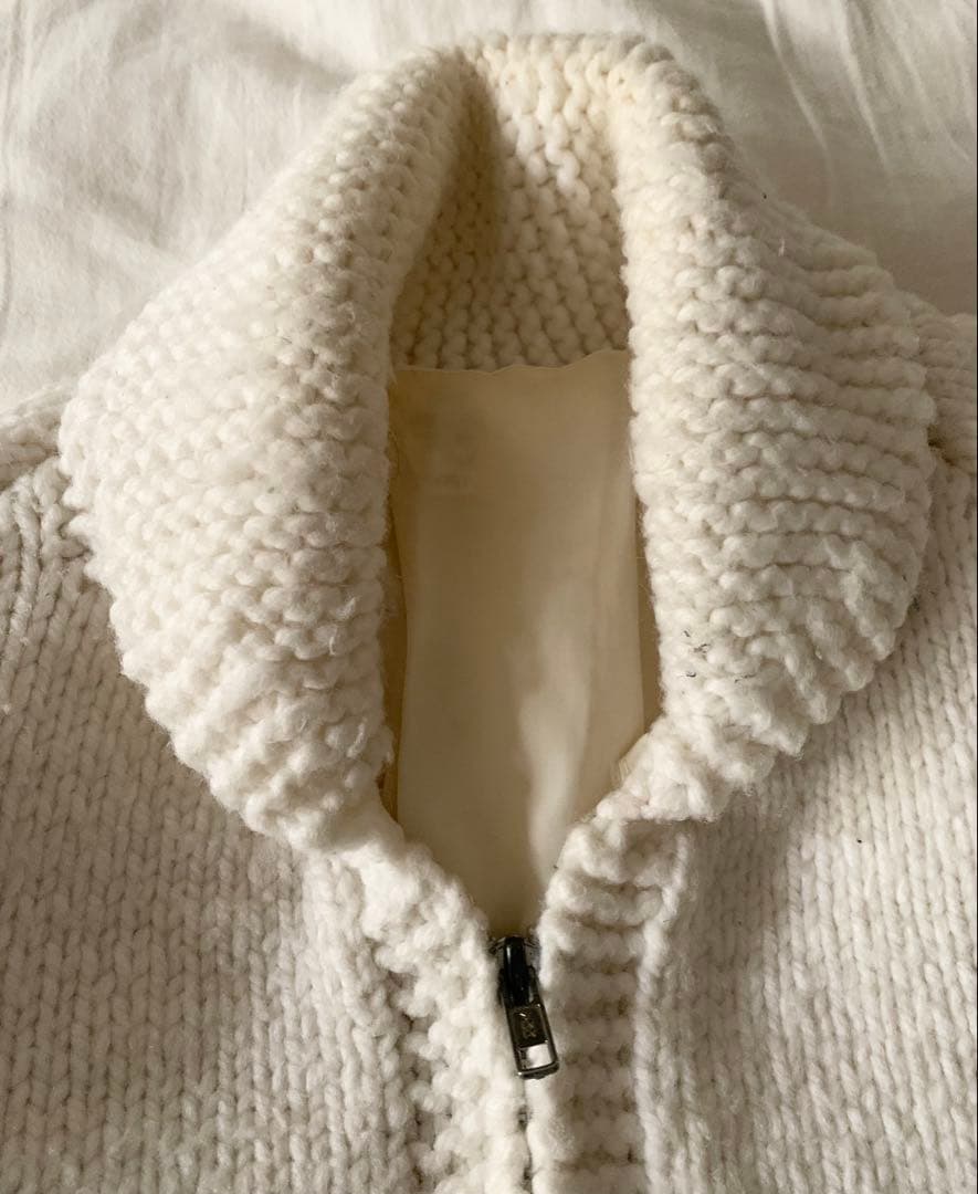 (今週値下げ)80-90s 馬 カウチン ニット vintage ykk