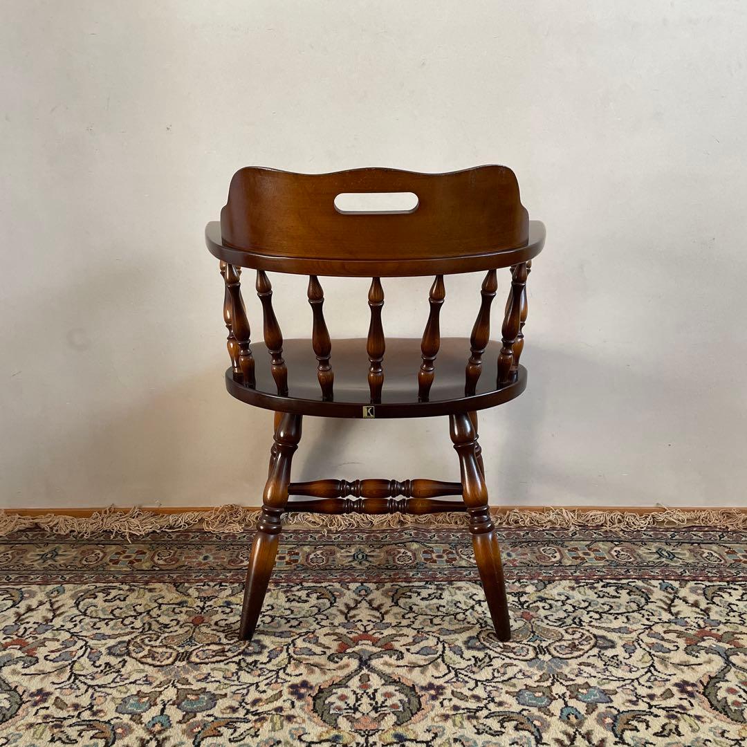 飛騨産業　キツツキマーク　ウィンザーアームチェア　穂高　キャプテンチェア