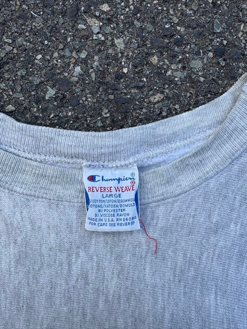 P*5様 90s champion リバースウィーブ スウェット3段プリント　ノ