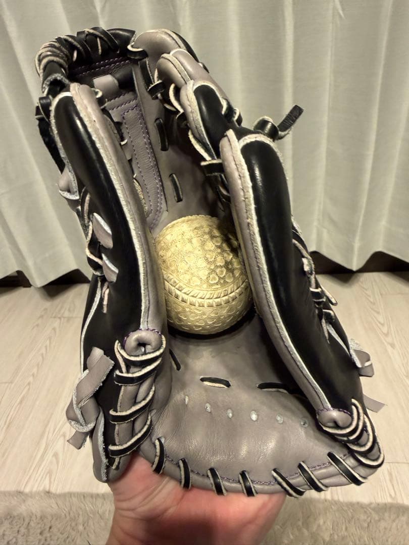 Alegria 軟式グローブ 黒/灰色