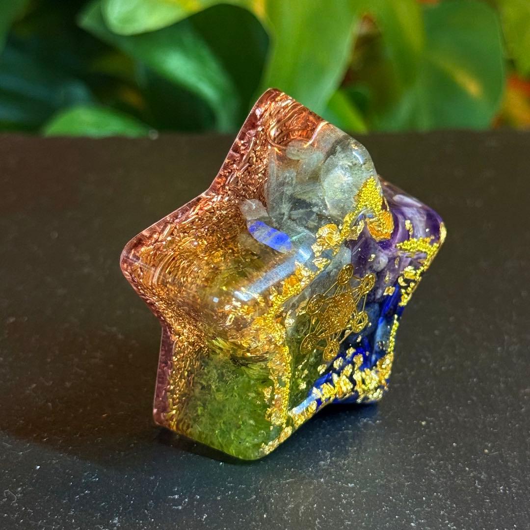 fairy光波動 オルゴナイト 星の祝福 ① 叡智と目覚めの光　大きなお星さま