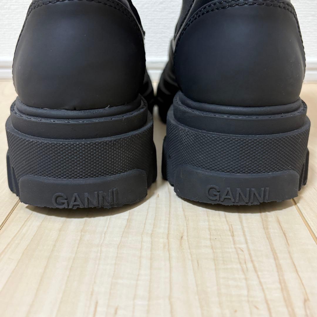 GANNI ガニー チェルシー サイドゴア ブーツ 厚底 ブラック 39